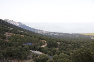 Вид на Cala Gonone с перевала